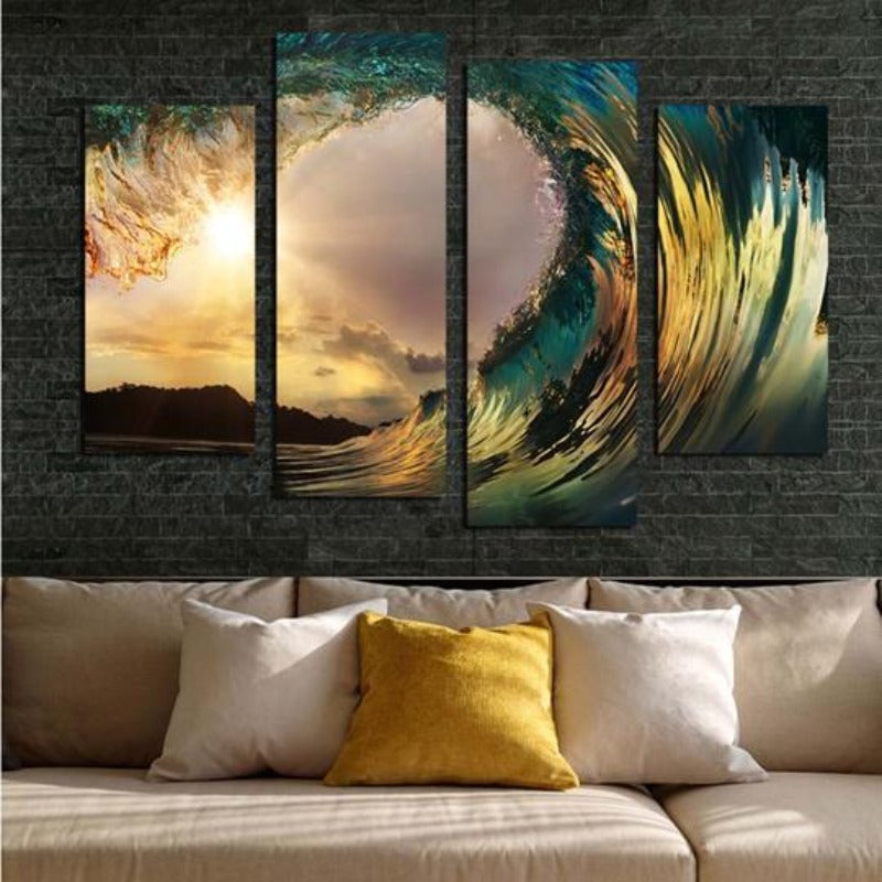 Sea Waves - Canvas Wall Art Painting | Bowlift