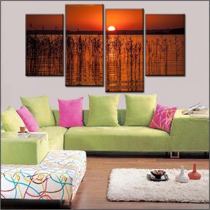 Charming Lake-Canvas Wall Art Painting | Bowlift