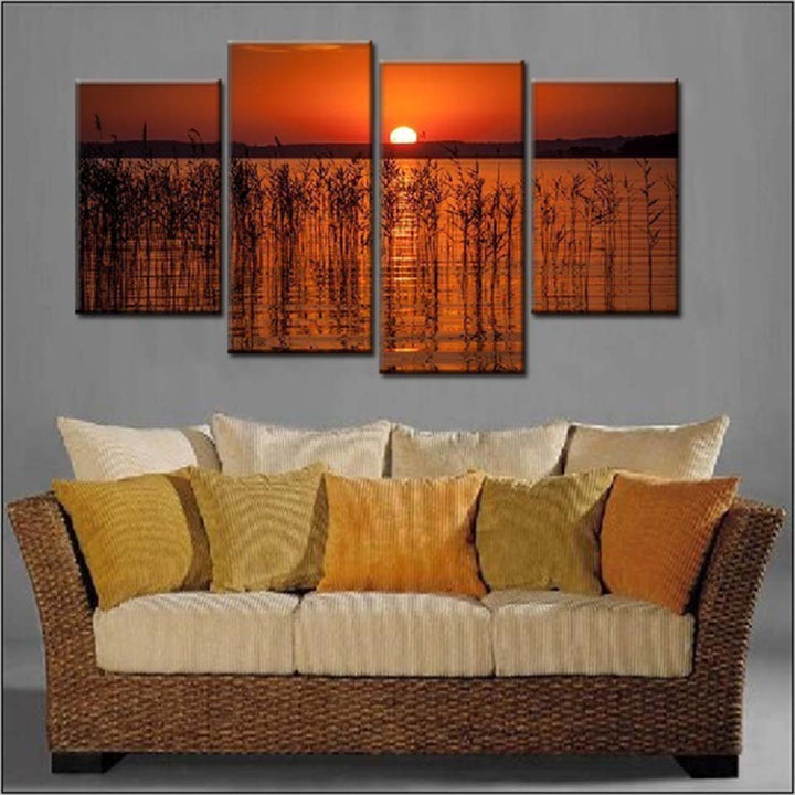 Charming Lake-Canvas Wall Art Painting | Bowlift