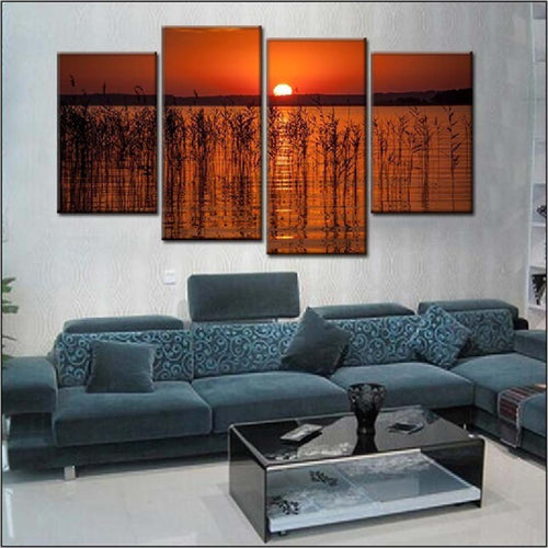 Charming Lake-Canvas Wall Art Painting | Bowlift