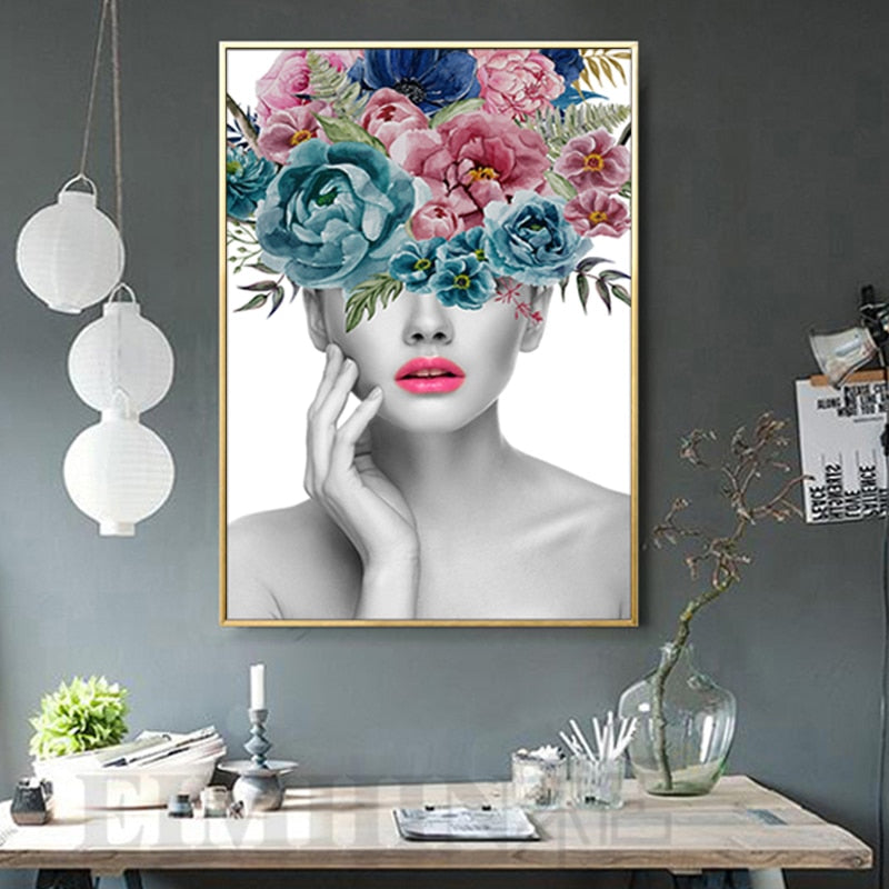 Beautiful Fashionista - Canvas Wall Art Painting | Bowlift