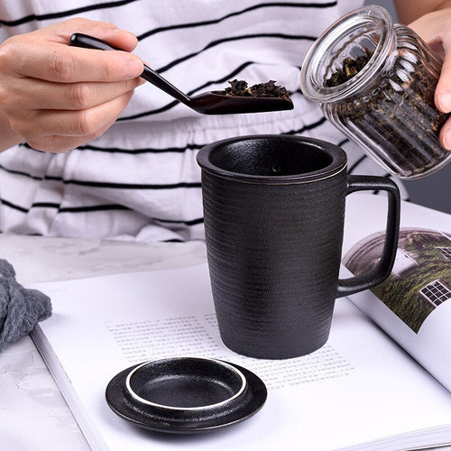 BowLift | Ceramic Tea Infuser Mug With Lid