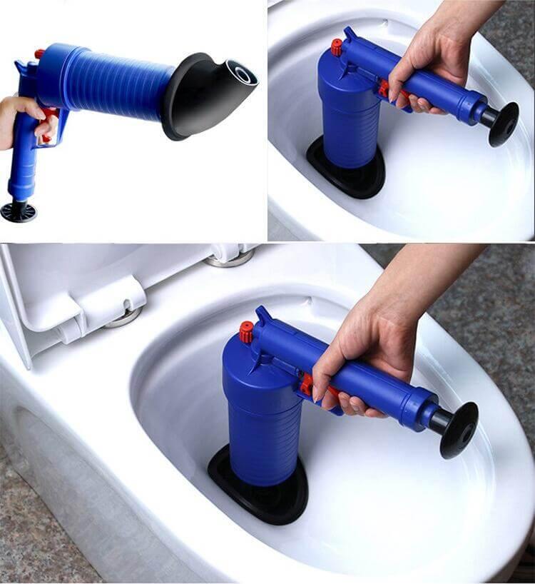 BowLift | High Pressure Air Drain Clog Remover Pump Plunger Kit
