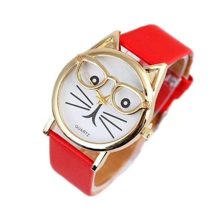 BowLift | Luxury Brand Women Clock Cute Glasses Cat Women Watches