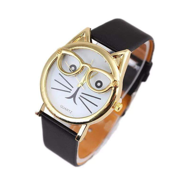 BowLift | Luxury Brand Women Clock Cute Glasses Cat Women Watches