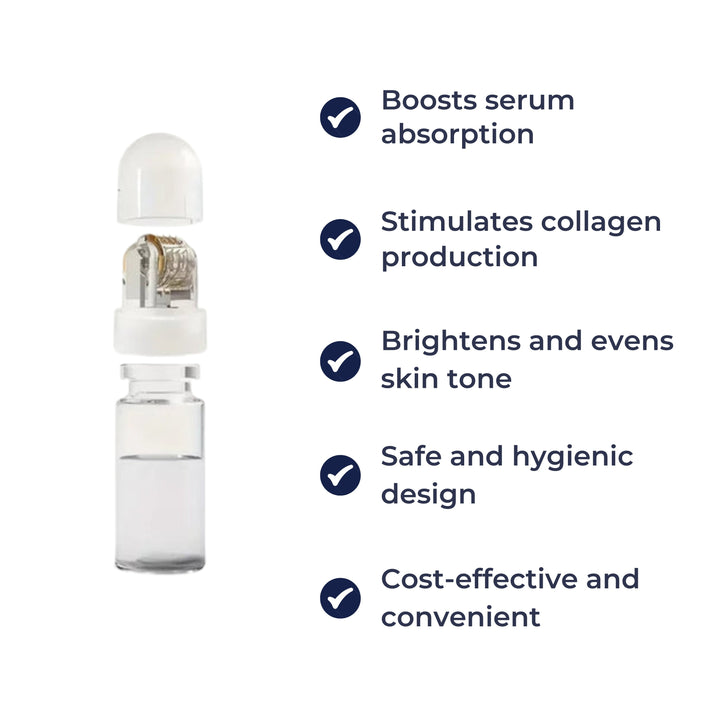 Boosts Serum Absorption – Refillable Bottle & Fine Needles – Safe At-Home Skincare Bowlift