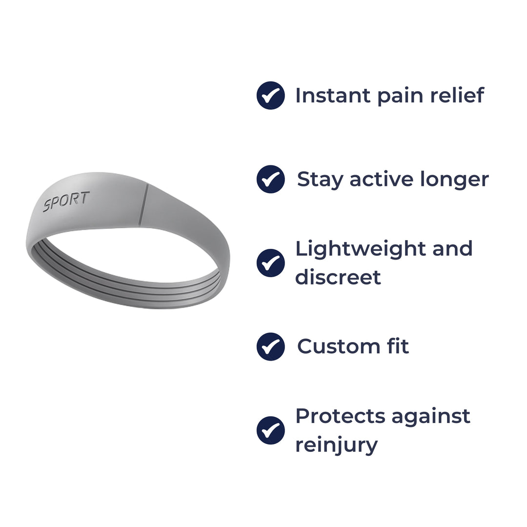 Compression Knee Band Relief – Silicone Non-Slip Elastic – Running & Sport Use Bowlift