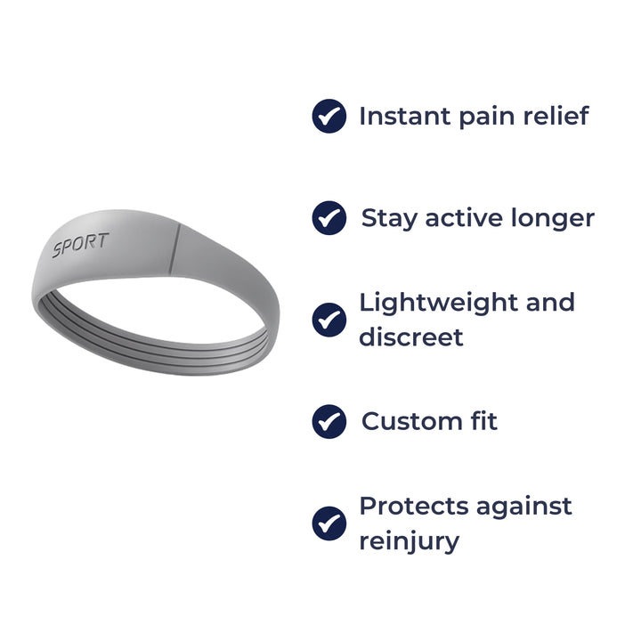 Compression Knee Band Relief – Silicone Non-Slip Elastic – Running & Sport Use Bowlift