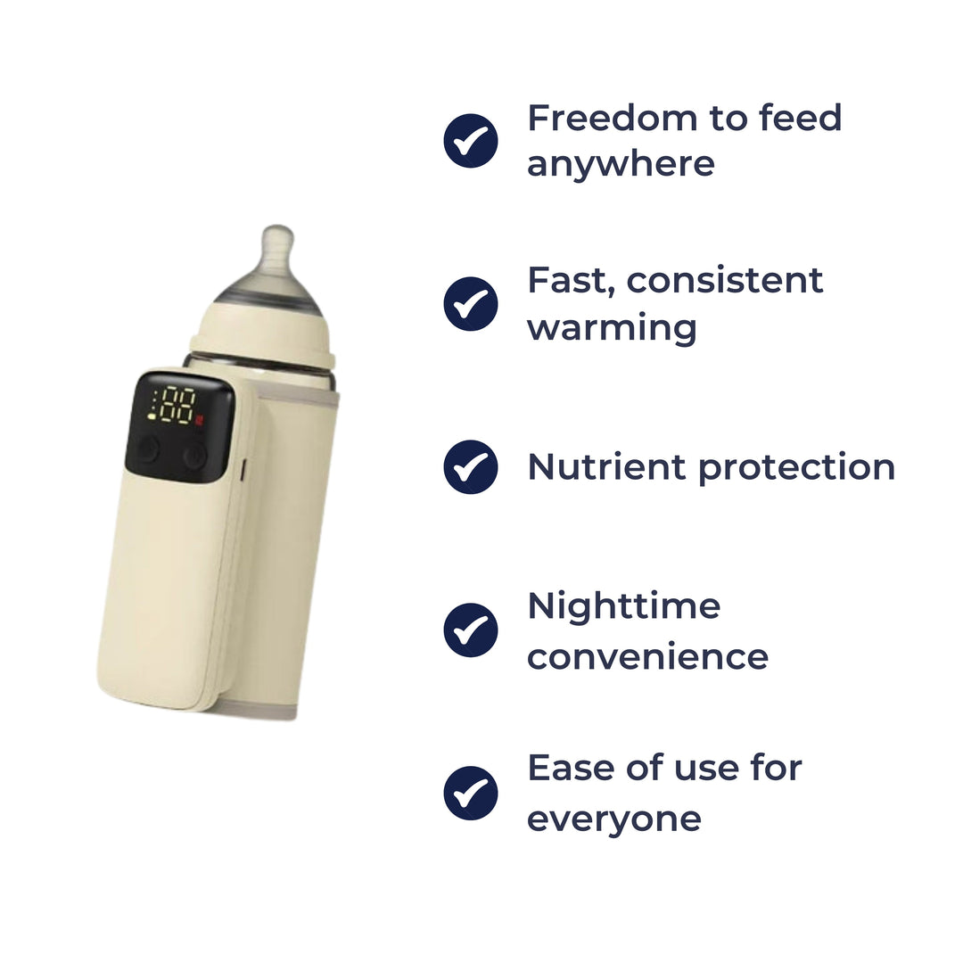 USB Rechargeable with LED Display – Spill-Free Compact Design – Travel & On-the-Go Parents Bowlift
