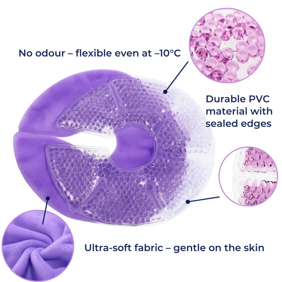 Engorgement Relief – Hot & Cold Contoured Gel Design – Comfort & Pain Relief for Nursing Mums Bowlift
