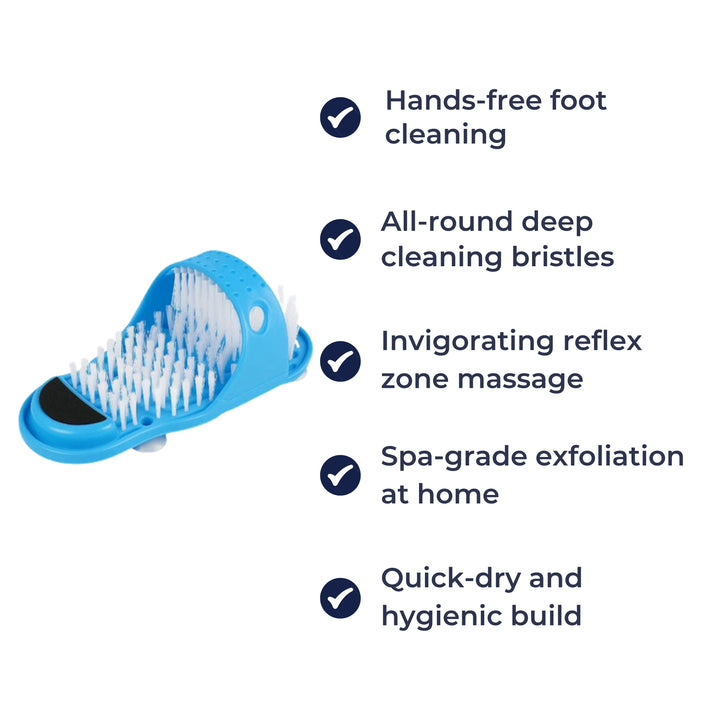 No-Bend Deep Clean Foot Massage – Suction-Cup Anti-Slip Design – Relieves Aches & Softens Skin Bowlift