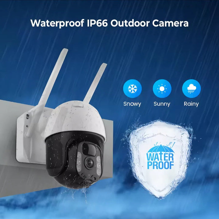 BowLift | 2K Solar-Powered WIFI PTZ Camera with Auto-Tracking & Night Vision