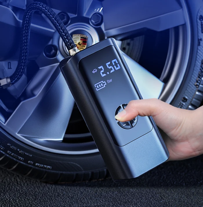 PowerPump Wireless Air Compressor – 150 PSI Tire Pump with Digital Display & LED | Bowlift