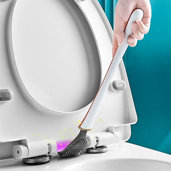 BowLift | PureScrub – Hygienic Silicone Toilet Brush with Holder