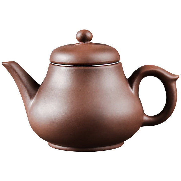 Purple Clay Teapot Single Pot with Built-in Stainless Steel Filter | Bowlift