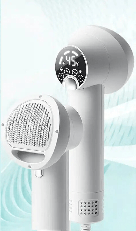 BowLift | PURRFECTDry – Quiet 2-in-1 Pet Dryer and Brush for Stress-Free Grooming