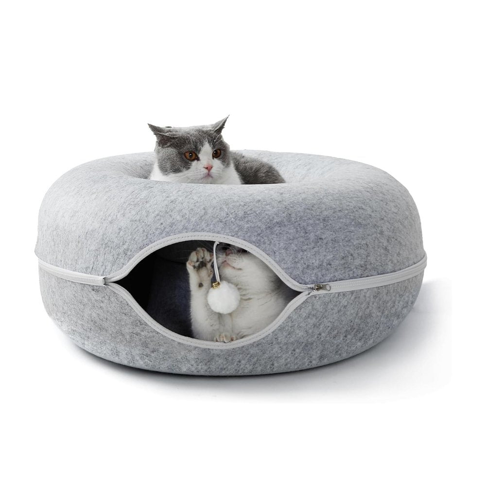 PurrTunnel • Cozy 2 - in - 1 Cat Tunnel Bed - Cat Tunnel Bed - BowLift