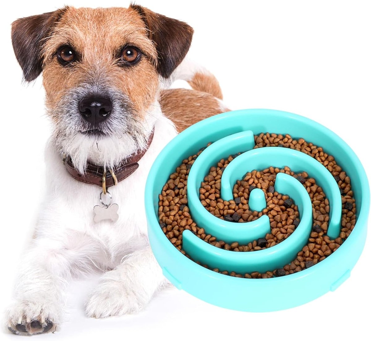 PuzzleFeast • Dog Feeding Bowl Slow - Dog Feeding Bowl Slow - BowLift