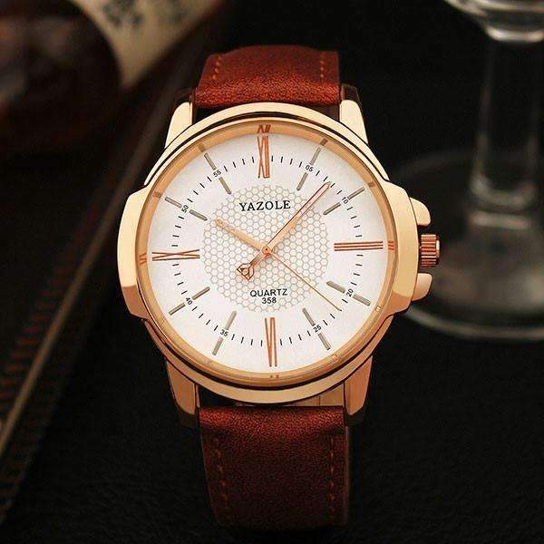 BowLift | Watch Men Golden Wristwatch Quartz