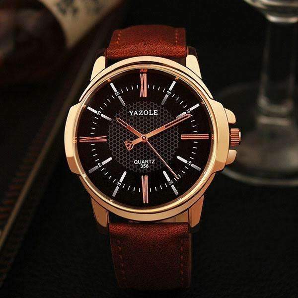 BowLift | Watch Men Golden Wristwatch Quartz