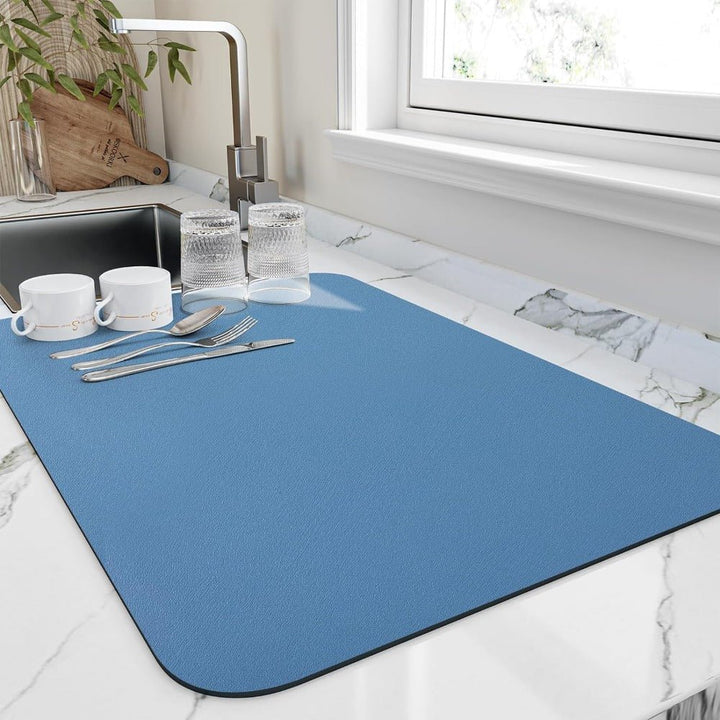 BowLift | Quick-Dry Dish Mat – Super Absorbent Diatomite for Fast Drying in 10 Minutes