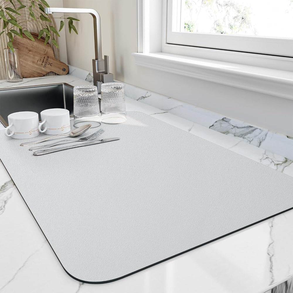 BowLift | Quick-Dry Dish Mat – Super Absorbent Diatomite for Fast Drying in 10 Minutes