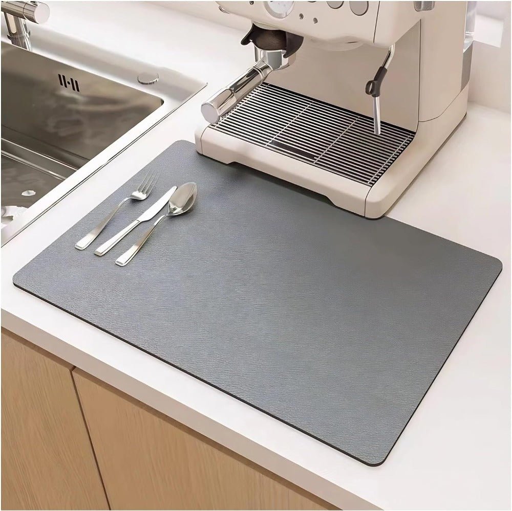 BowLift | Quick-Dry Dish Mat – Super Absorbent Diatomite for Fast Drying in 10 Minutes