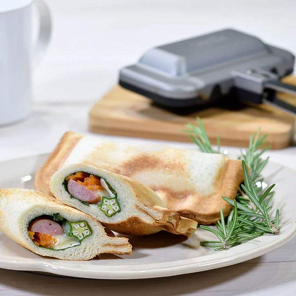 BowLift | Quickgrill Sandwich Maker – Compact Non-Stick Sandwich Press for Fast, Crispy Meals in 3 Minutes
