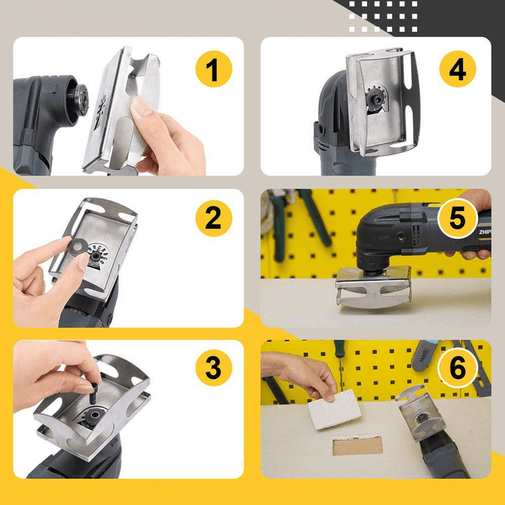 BowLift | QuickSlot Pro Cutter – Precision Square & Rectangle Cutter for Multi-Tools