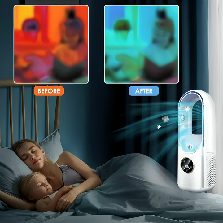 BowLift | Air Cooler Bladeless Portable Quiet Fan Unit