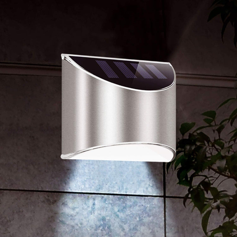 BowLift | Stainless Steel Solar LED Outdoor Wall Light – Weatherproof Automatic Garden Lighting