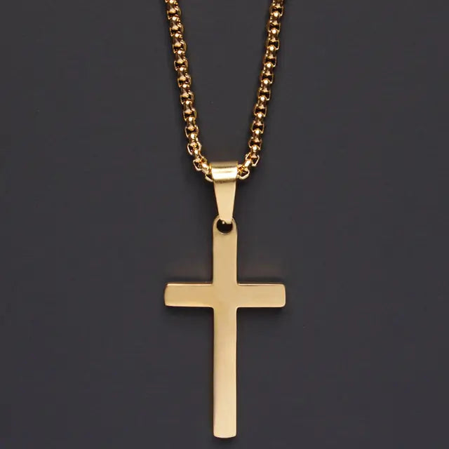 Classic Cross Men's Necklace Bowlift