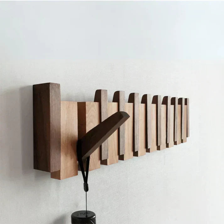 HarmonyCoat Piano Wood Coat Rack – Decorative Hooks for Hall and Living Room | Bowlift