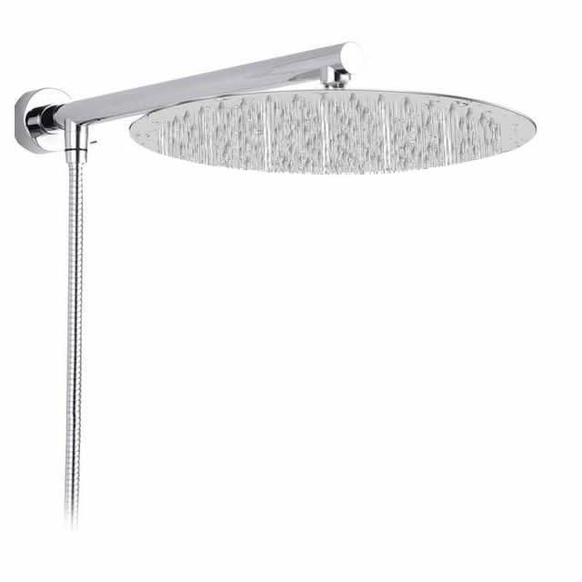 BowLift | Wall-Mounted Rainfall Shower Head with Adjustable Arm and Hose