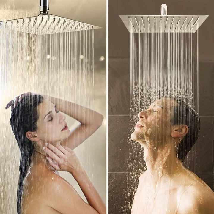 BowLift | Wall-Mounted Rainfall Shower Head with Adjustable Arm and Hose