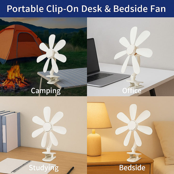 PortaBowlifte Clip-On Desk & Bedside Fan | Bowlift