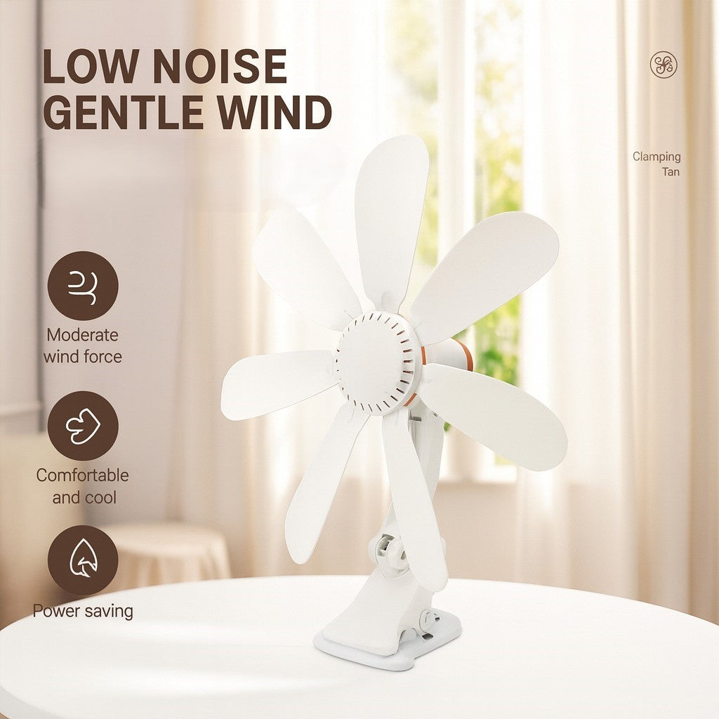 Portable Clip-On Desk & Bedside Fan | Bowlift