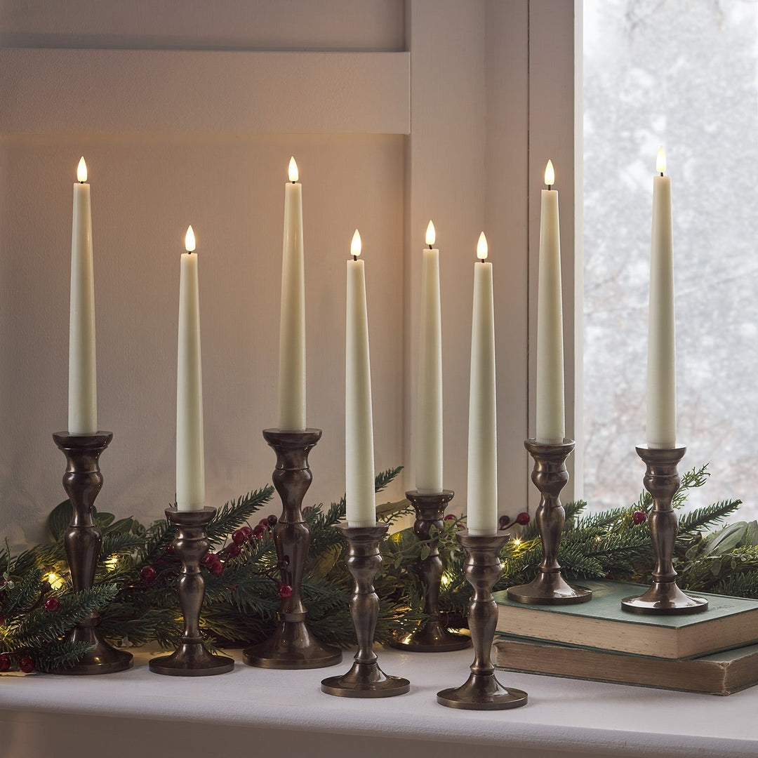 BowLift | LED Wax Flickering Taper Candle Set