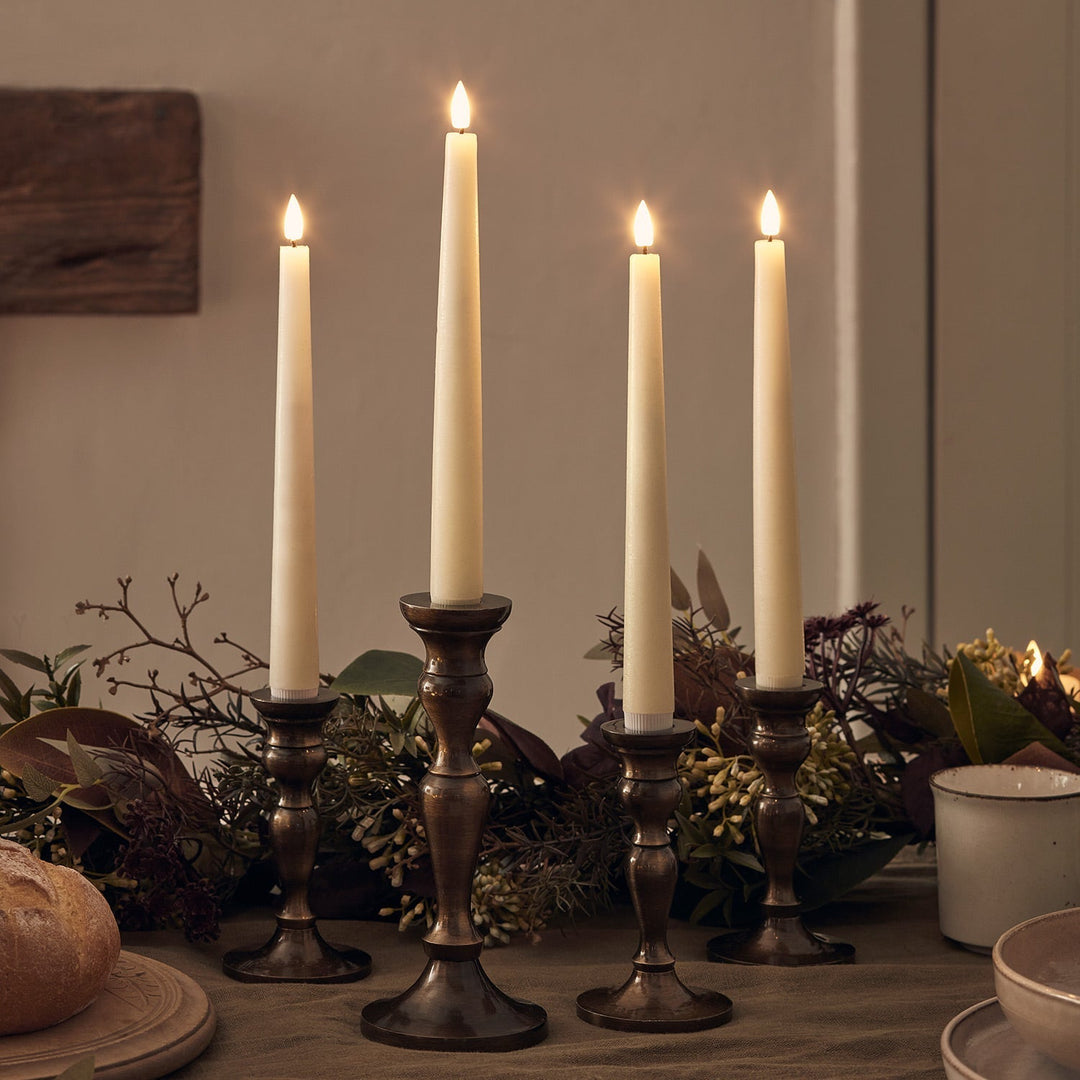 BowLift | LED Wax Flickering Taper Candle Set