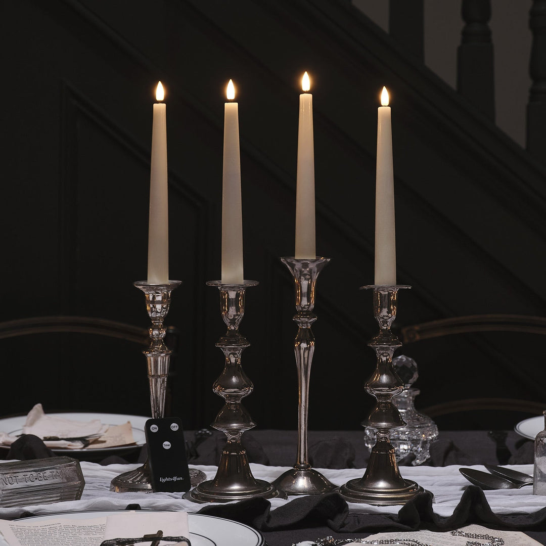 BowLift | LED Wax Flickering Taper Candle Set