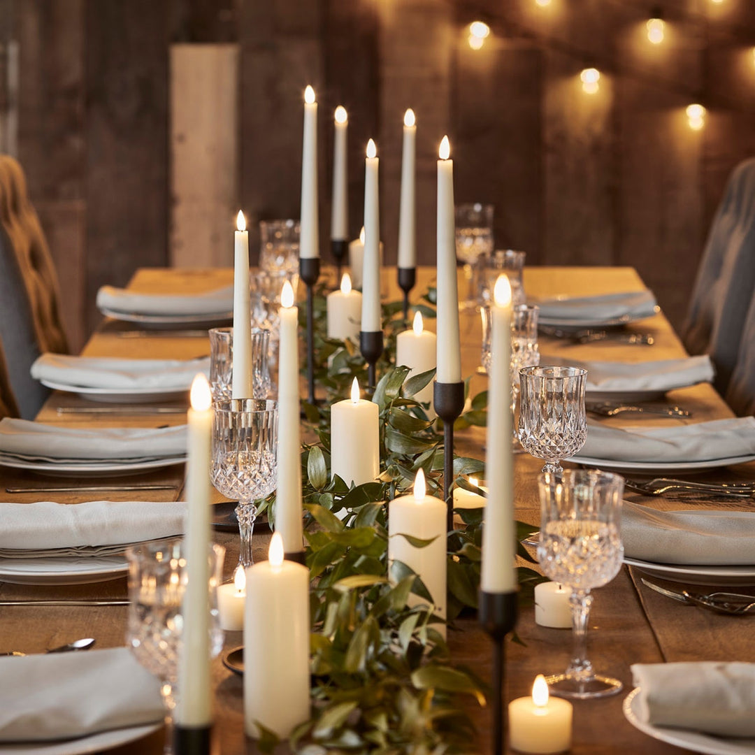 BowLift | LED Wax Flickering Taper Candle Set