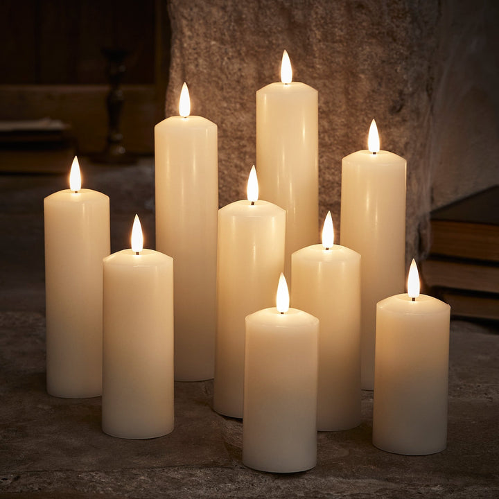 BowLift | LED Wax Pillar Candles Remote Set