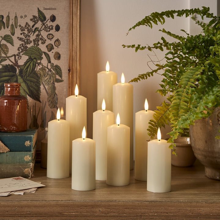 BowLift | LED Wax Pillar Candles Remote Set