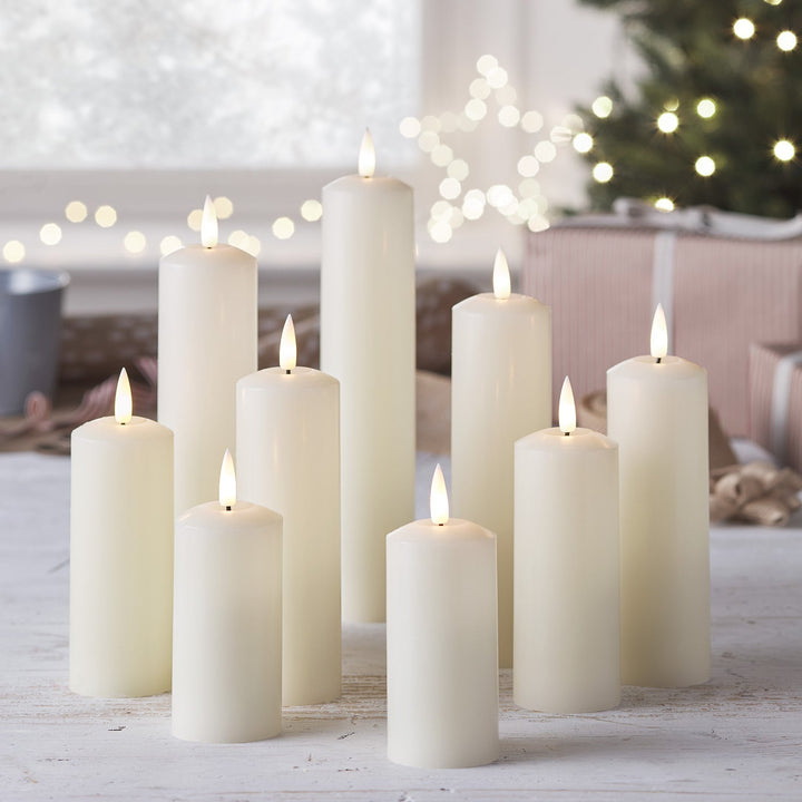 BowLift | LED Wax Pillar Candles Remote Set