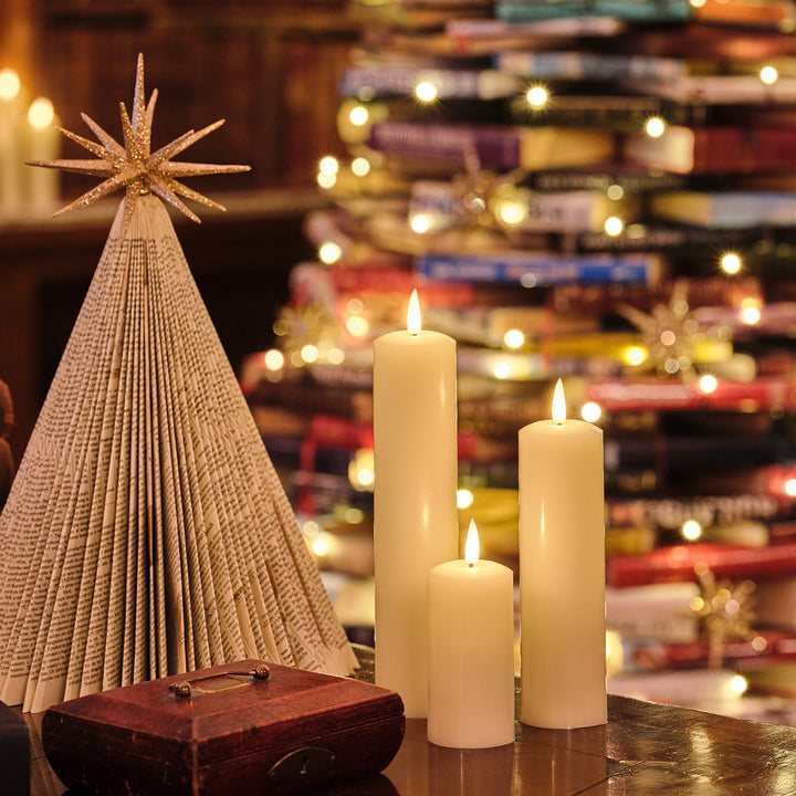 BowLift | LED Wax Pillar Candles Remote Set