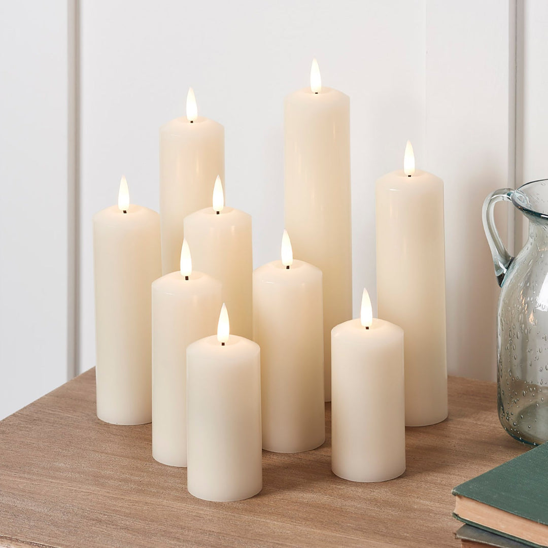 BowLift | LED Wax Pillar Candles Remote Set