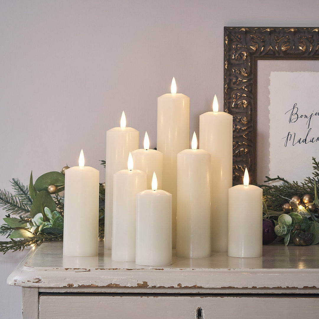 BowLift | LED Wax Pillar Candles Remote Set
