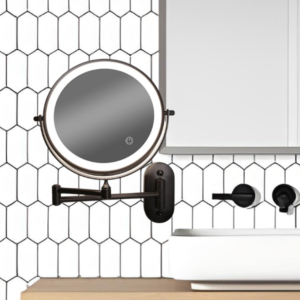 BowLift | Bathroom Mirrors LED Wall Mounted Magnifying