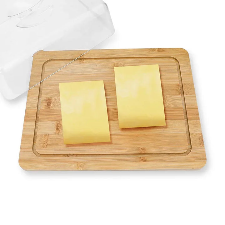BowLift | Rectangular Butter Dish with Bamboo Lid - FreshSeal