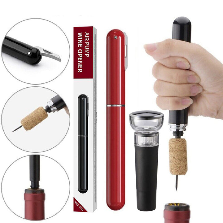 2-in-1 Air Pressure Pump Wine Bottle Opener with Foil Cutter | Bowlift